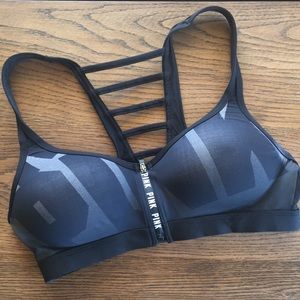 Pink Victoria’s Secret Ultimate Push Up Sport Bra